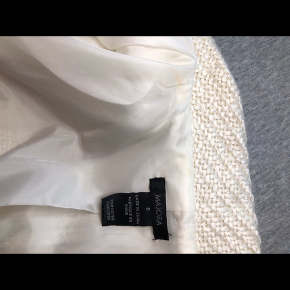 Kawaii Off-white Vintage Blazer with Lace lining - Picture 5 of 7